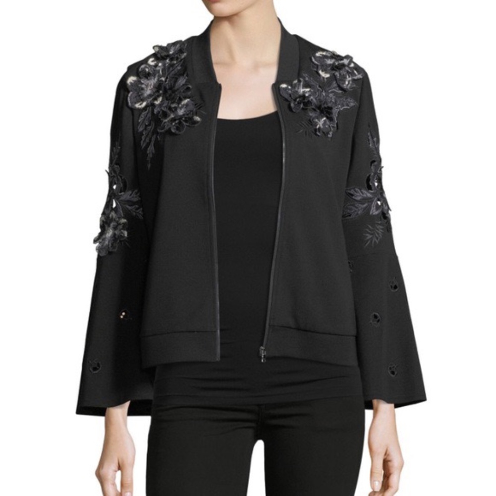 Kobi Halperin Colie Floral-Applique Jacket, Neiman